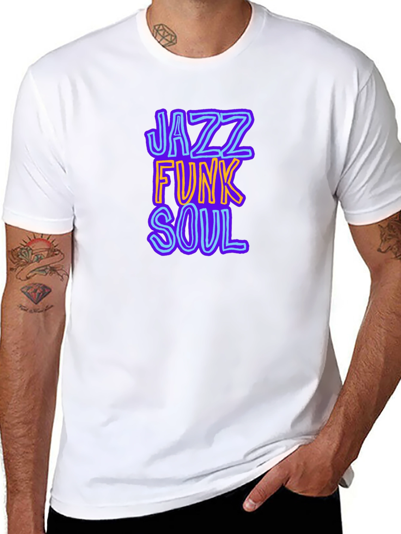 Jazz Funk Soul Graphic T-Shirt - Cool Music Tee