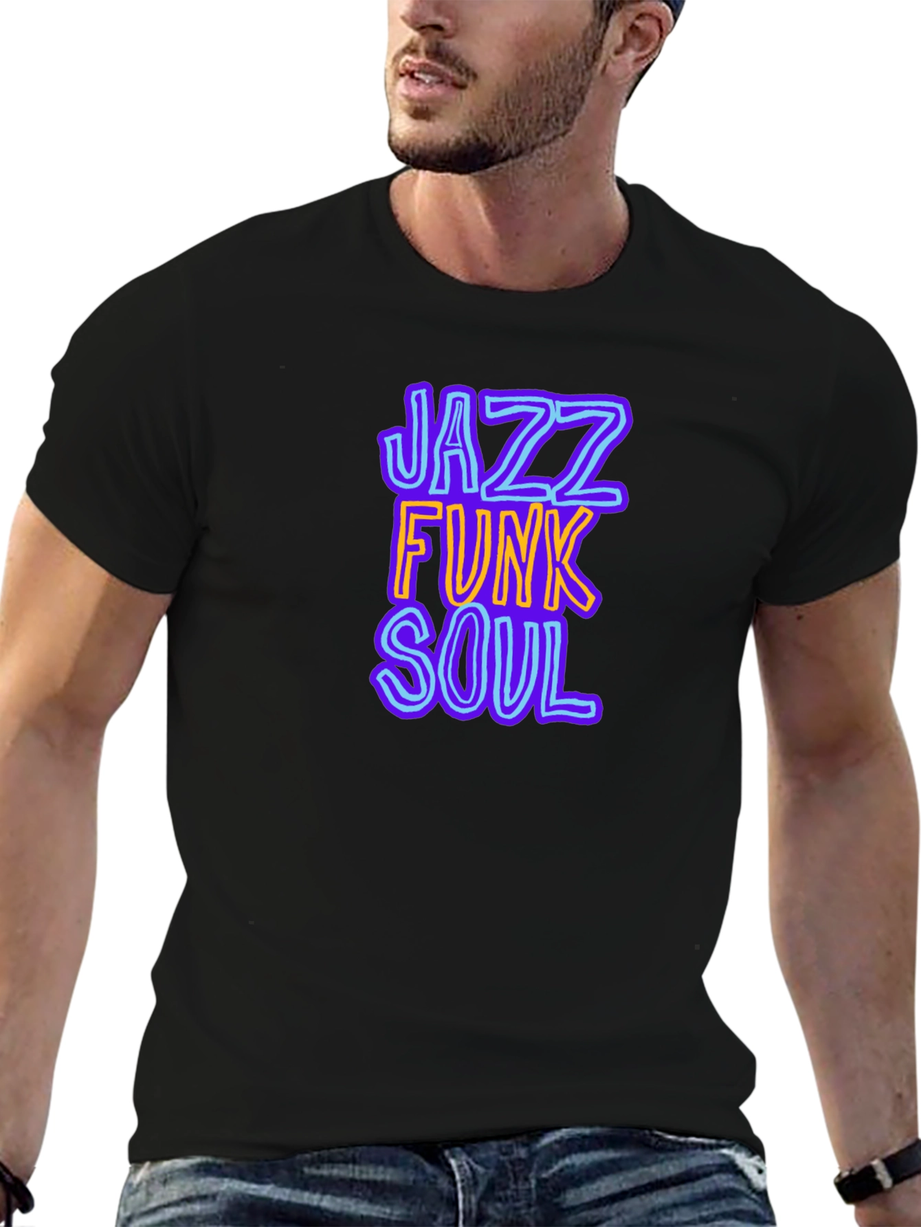 Jazz Funk Soul Graphic T-Shirt - Cool Music Tee