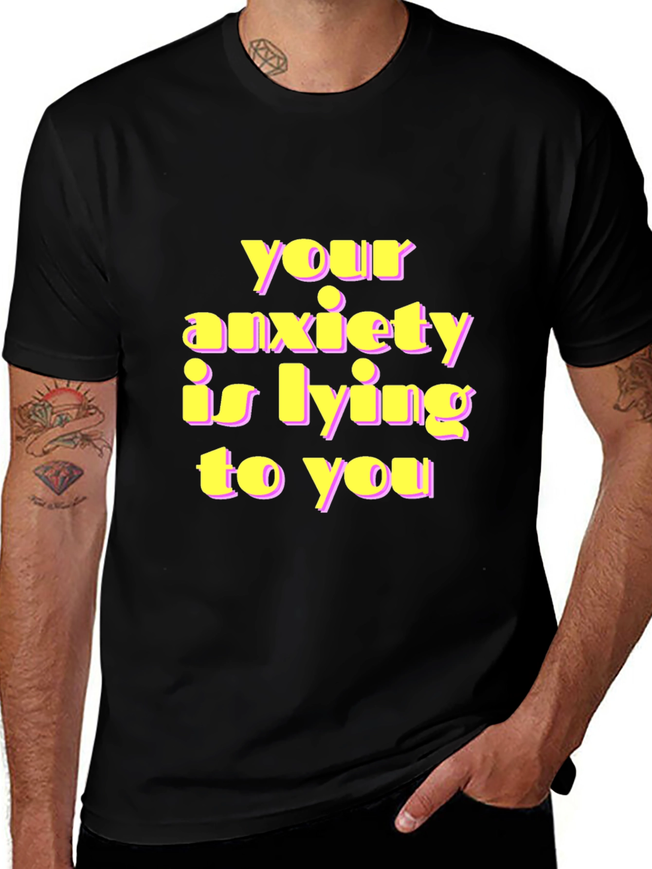 Anxiety Truth T-Shirt - Graphic Print