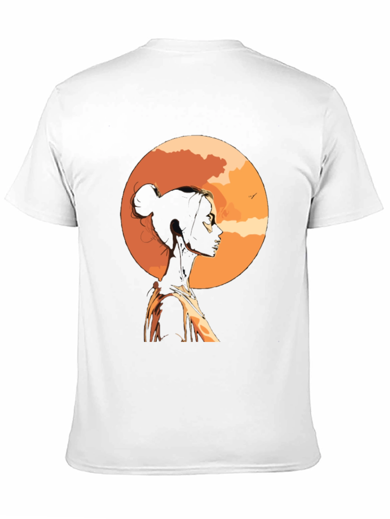 Sunset Silhouette Graphic Tee - Stylish Black T-Shirt