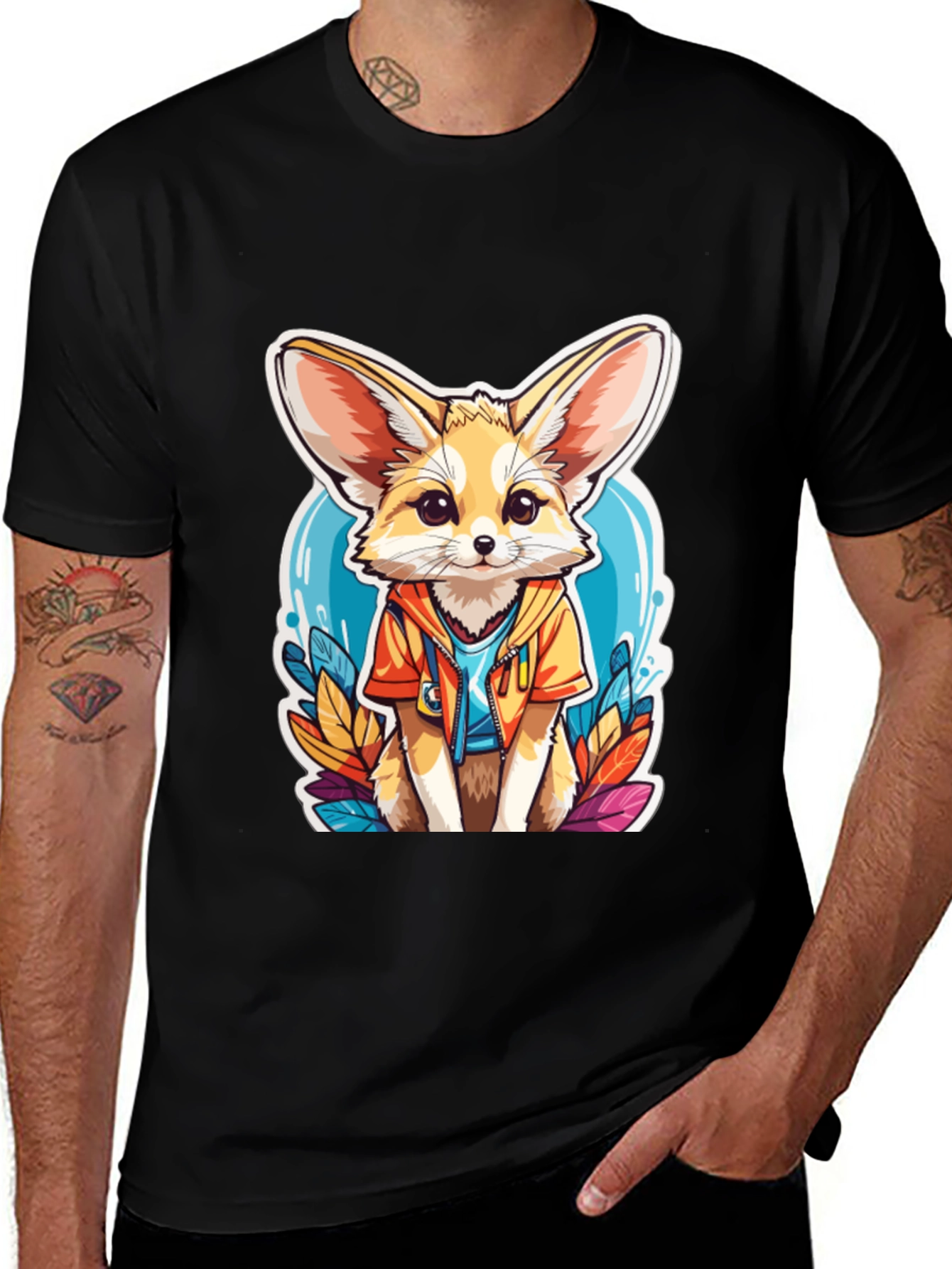 Fennec Fox T-Shirt: Cute Animal Cartoon Tee