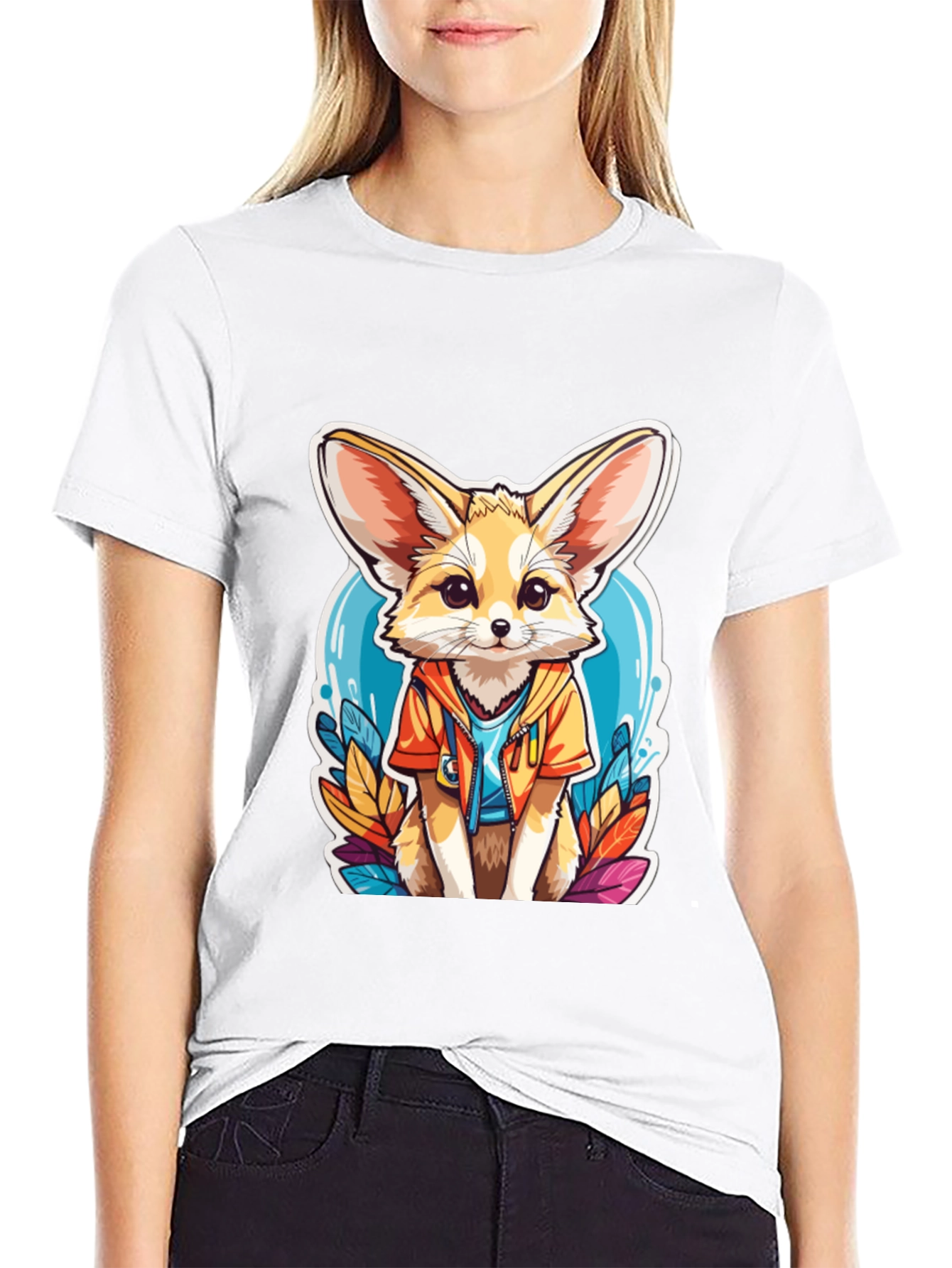 Fennec Fox T-Shirt: Cute Animal Cartoon Tee