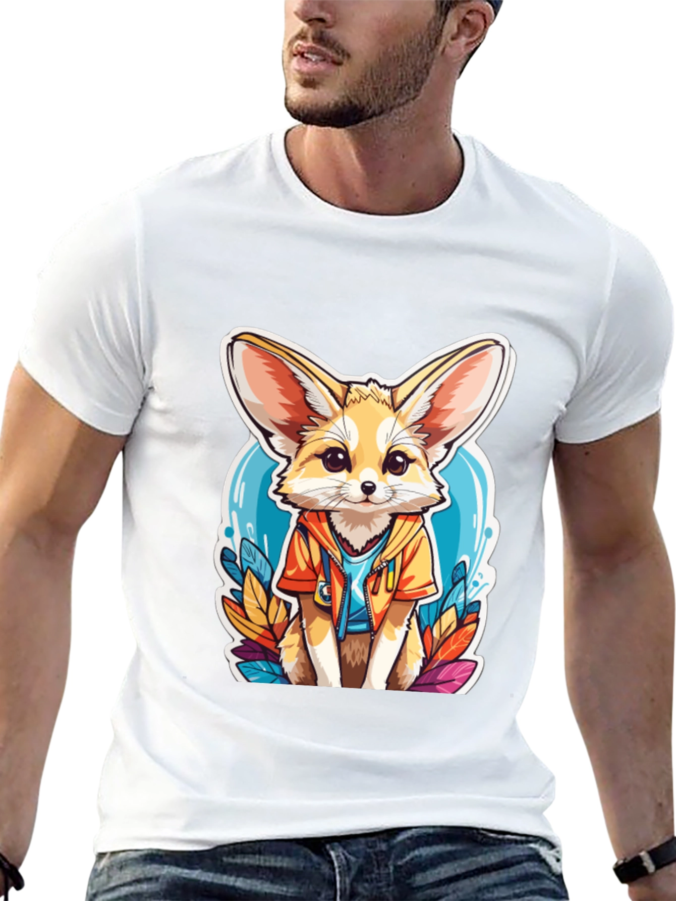 Fennec Fox T-Shirt: Cute Animal Cartoon Tee