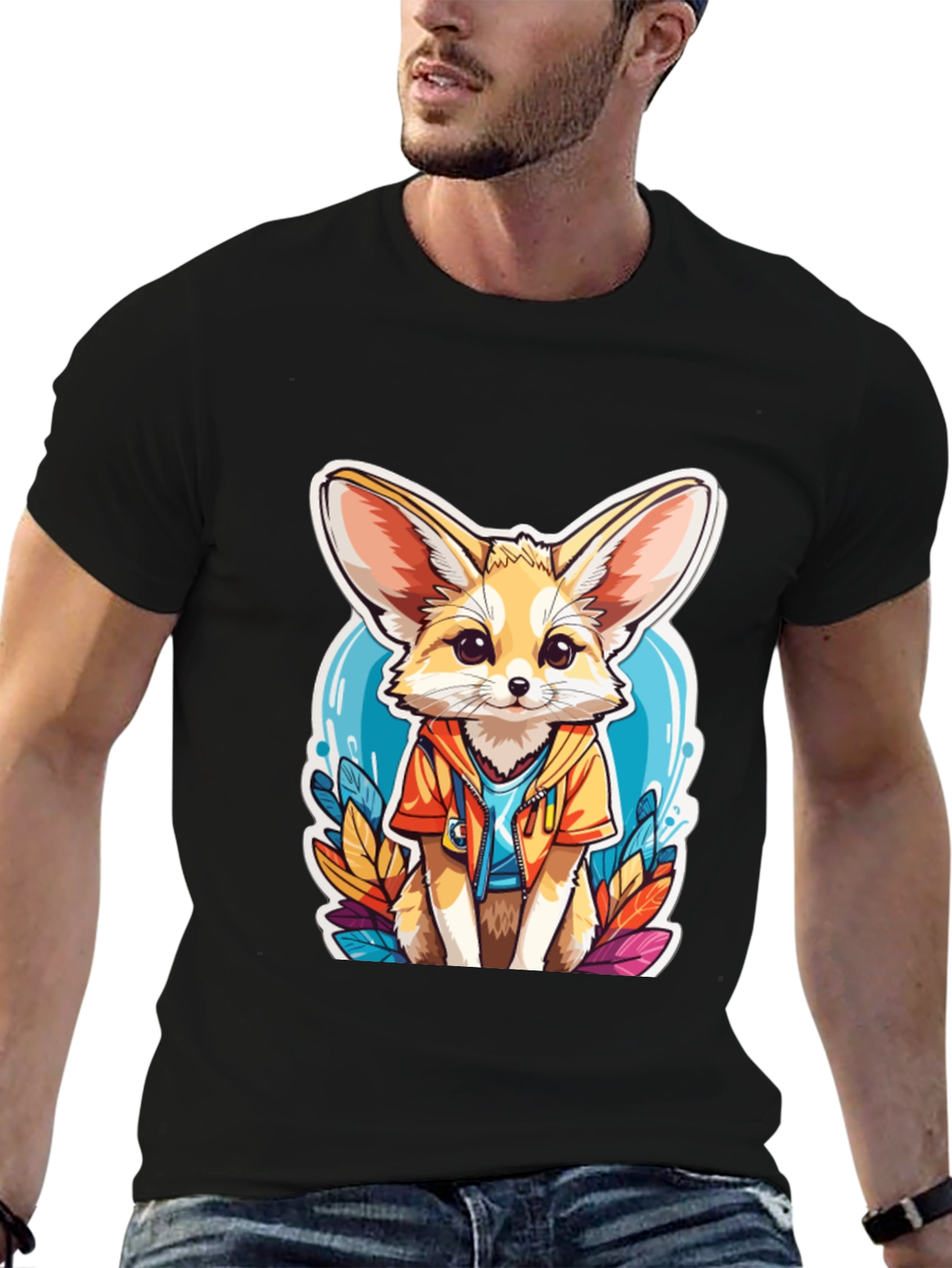 Fennec Fox T-Shirt: Cute Animal Cartoon Tee