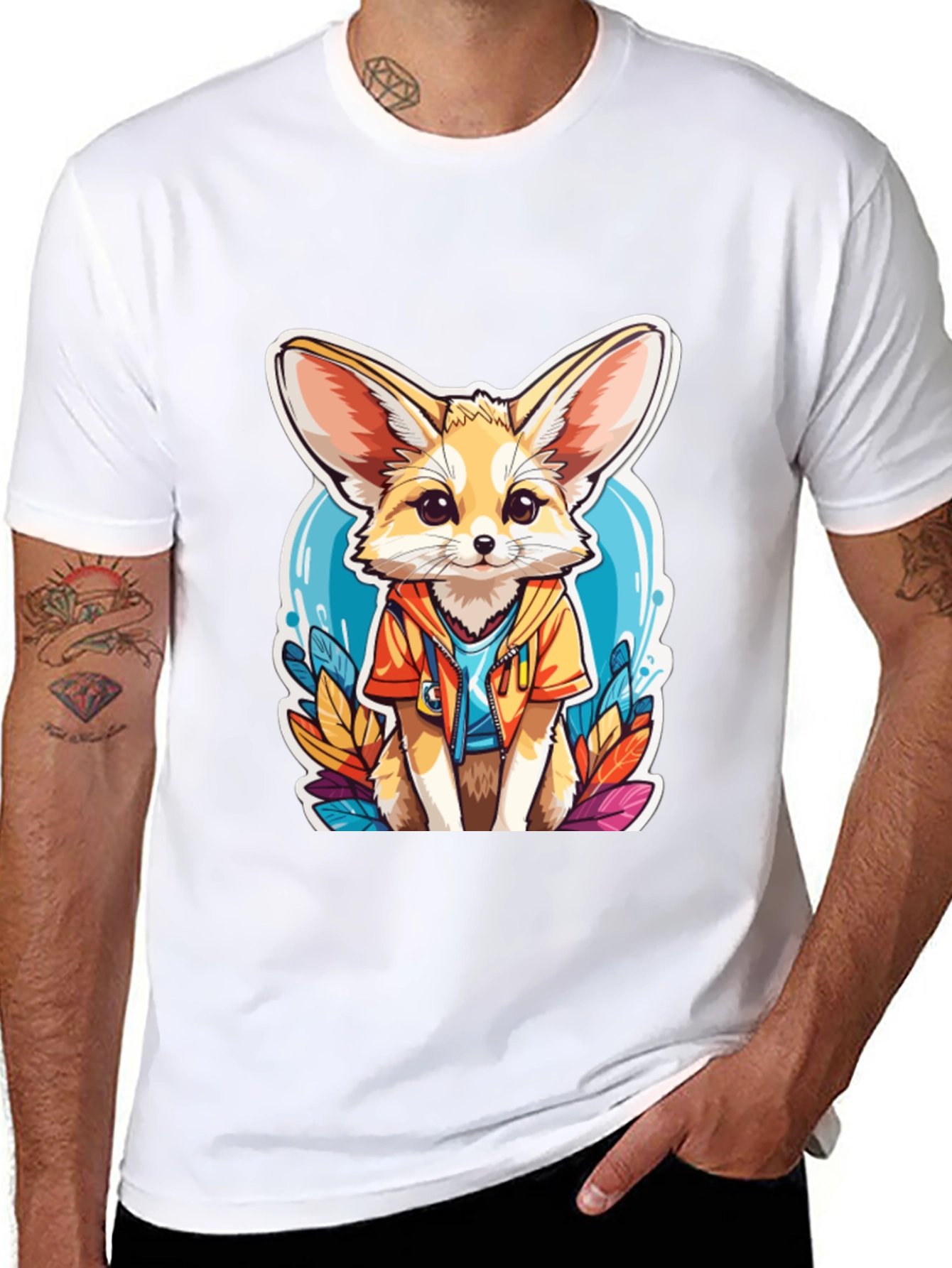 Fennec Fox T-Shirt: Cute Animal Cartoon Tee