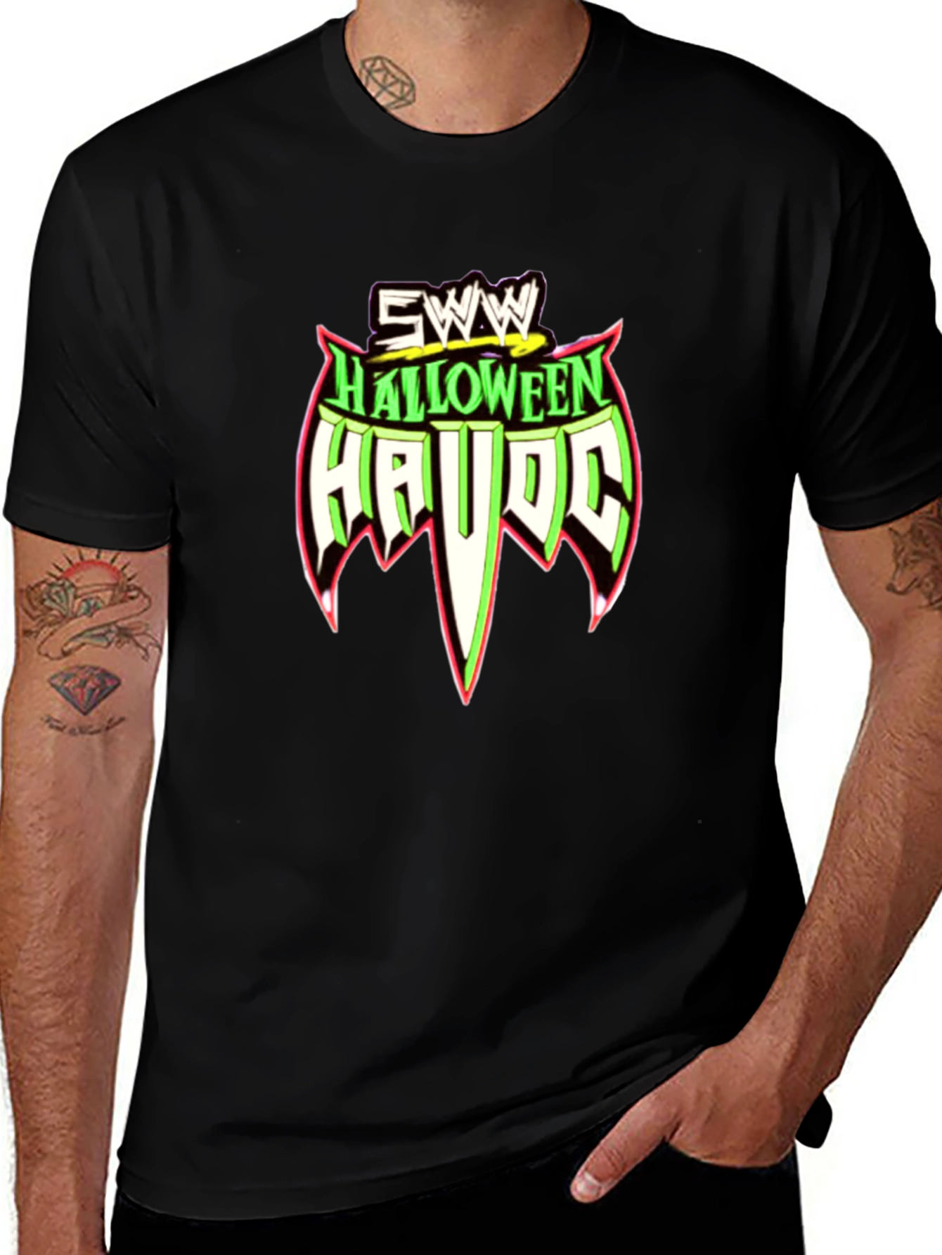 Halloween Havoc SWW Black T-Shirt