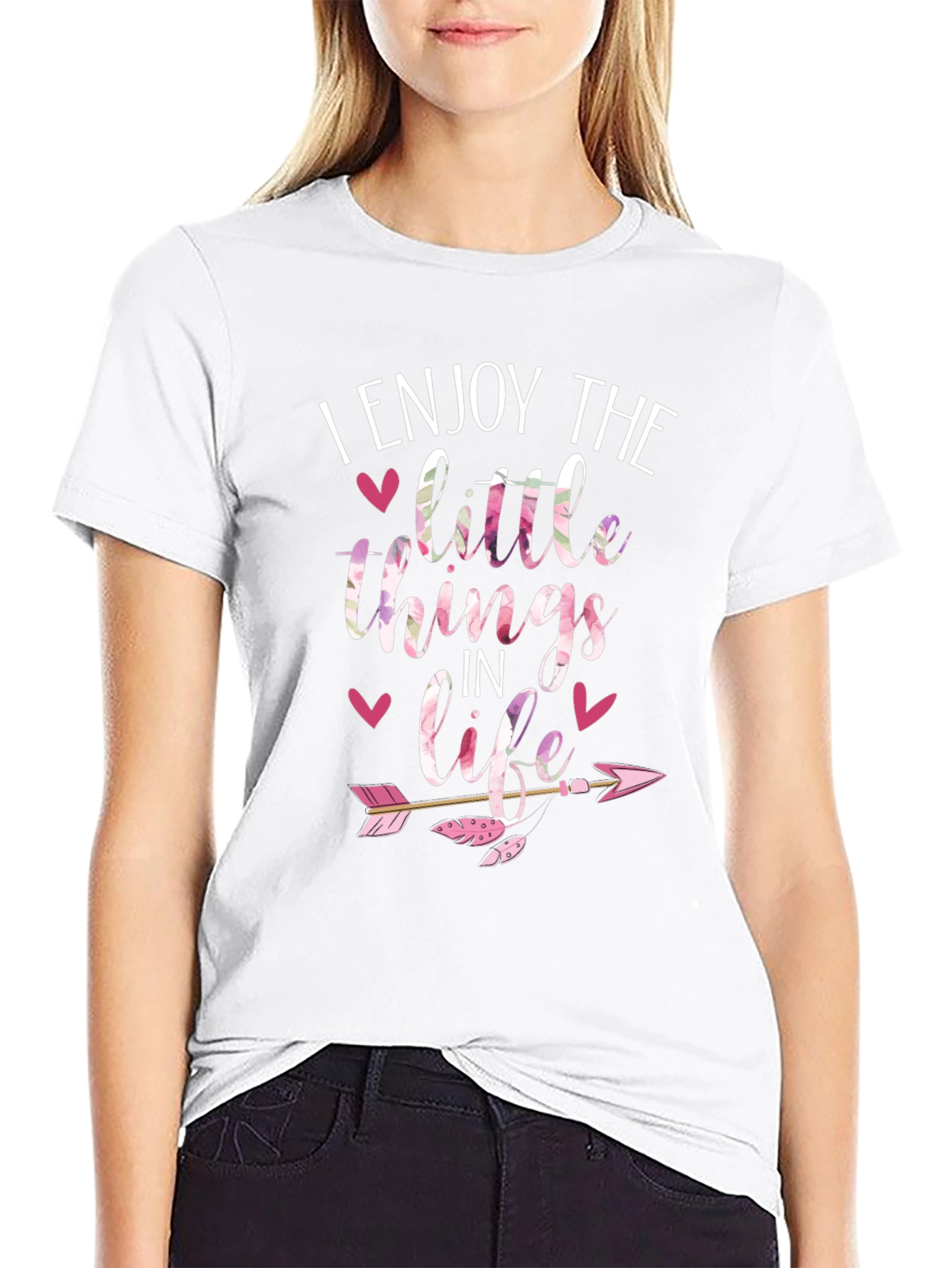Enjoy the Little Things Black T-Shirt