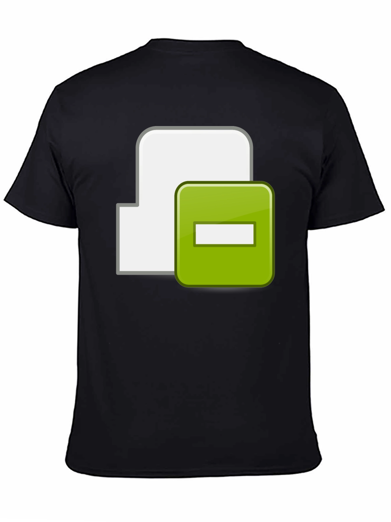 Black T-Shirt with Minus Sign Icon
