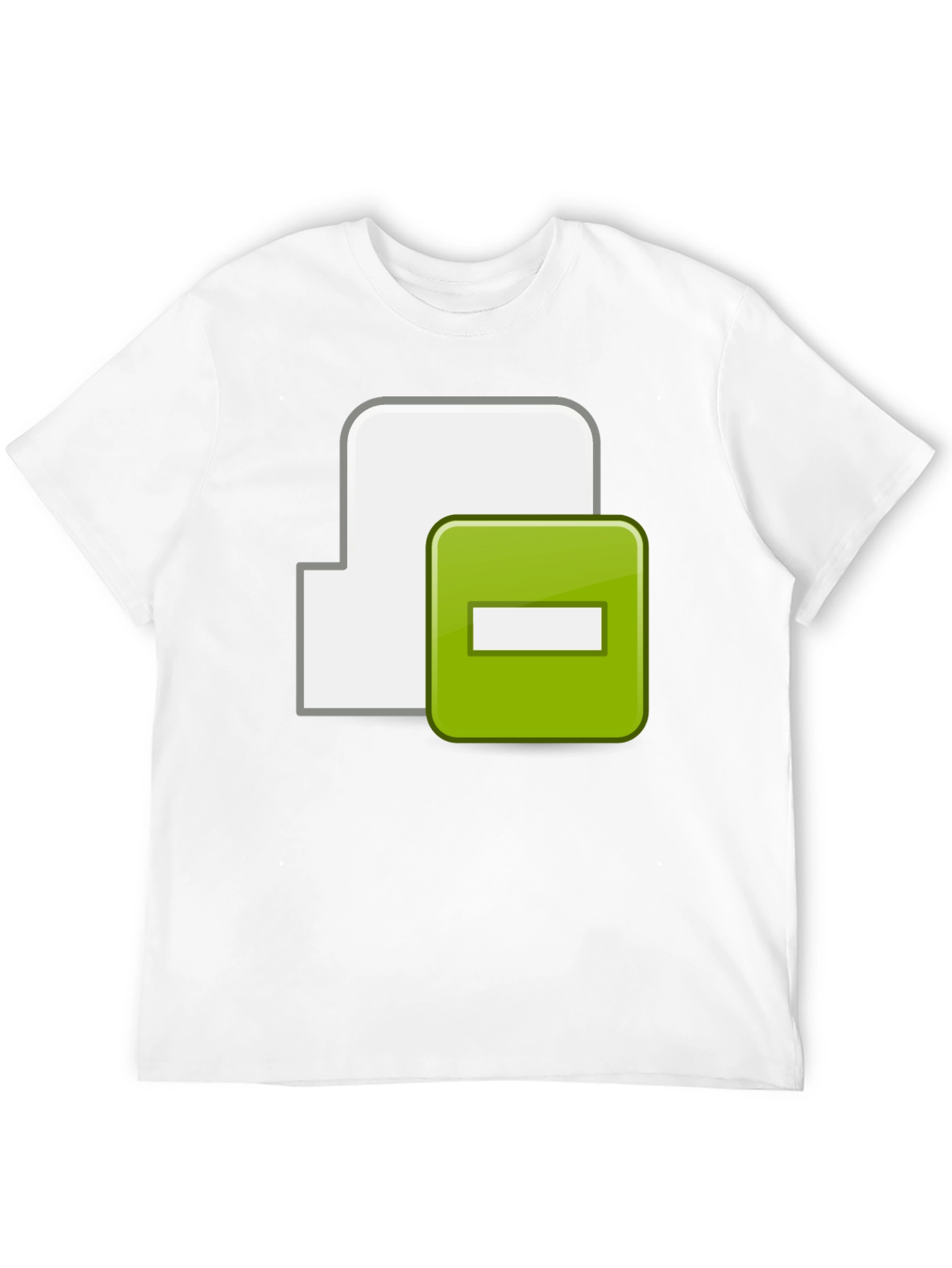 Black T-Shirt with Minus Sign Icon