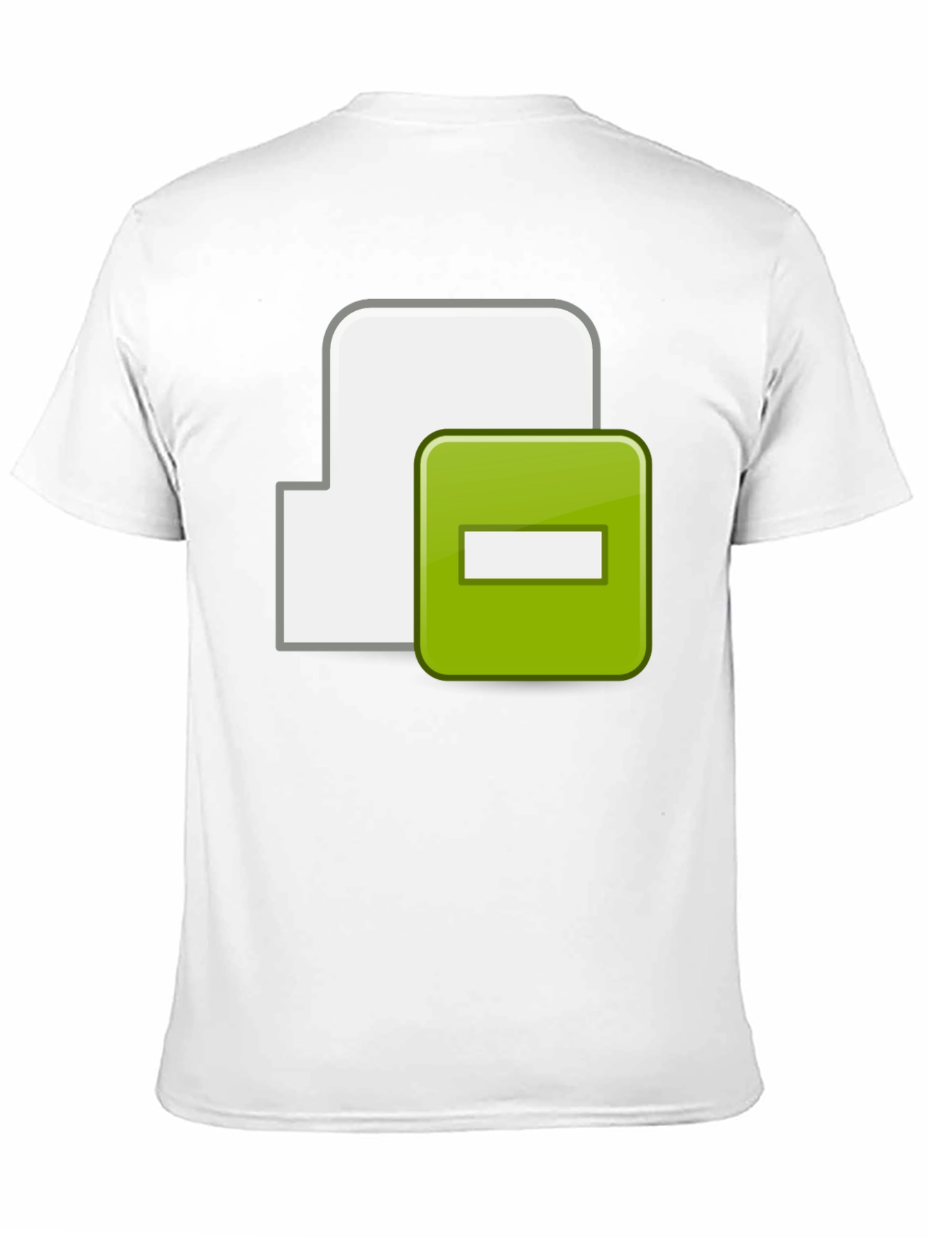 Black T-Shirt with Minus Sign Icon