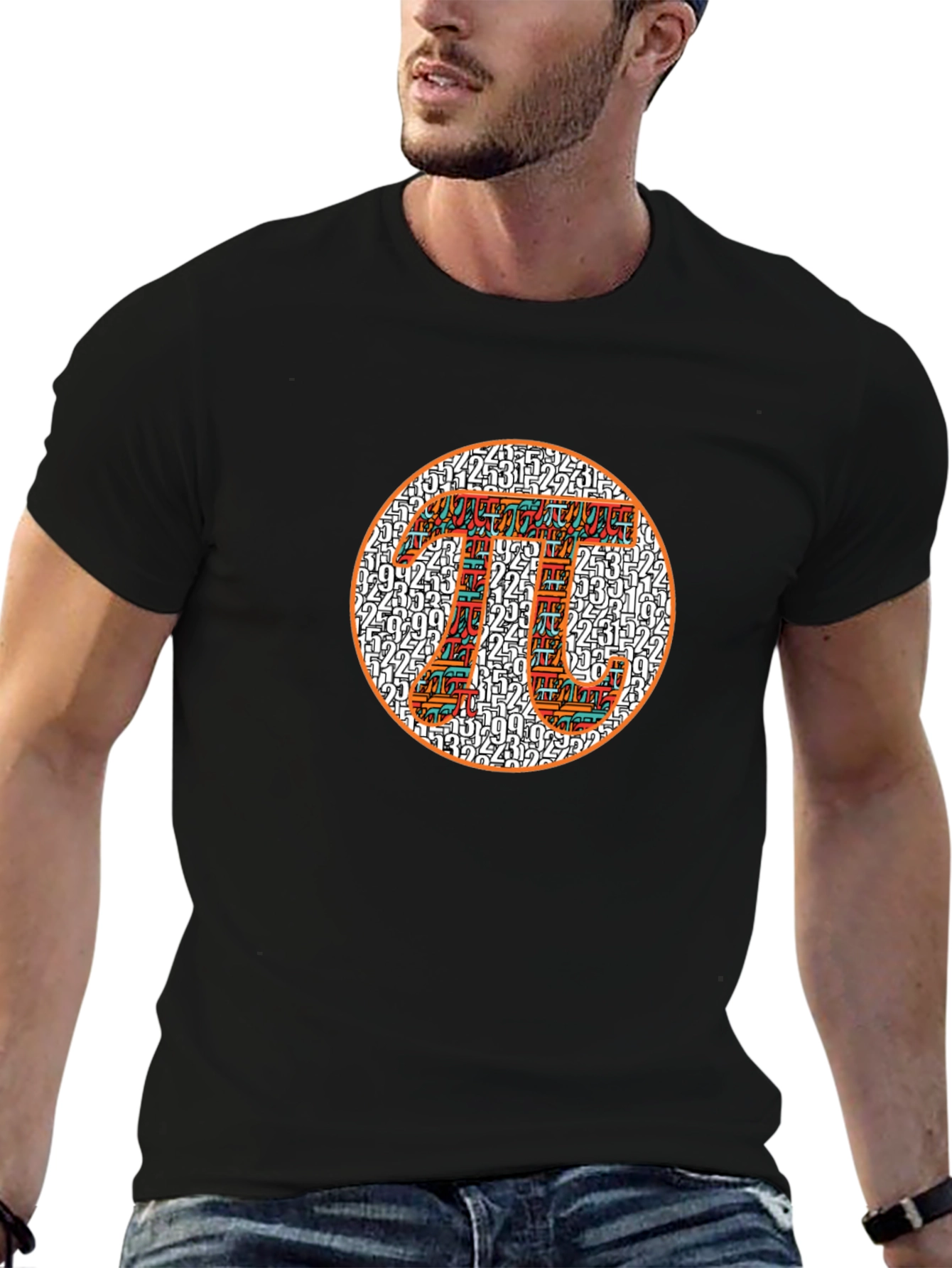 Pi Symbol Black T-Shirt