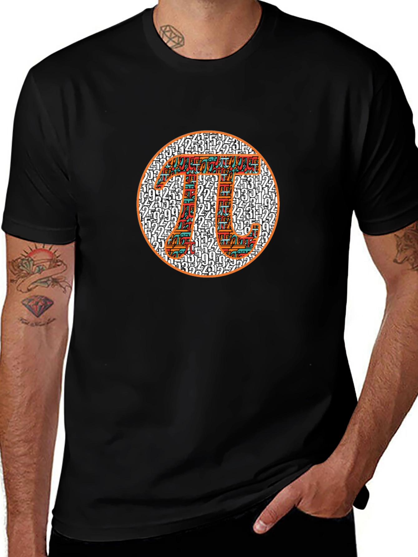 Pi Symbol Black T-Shirt