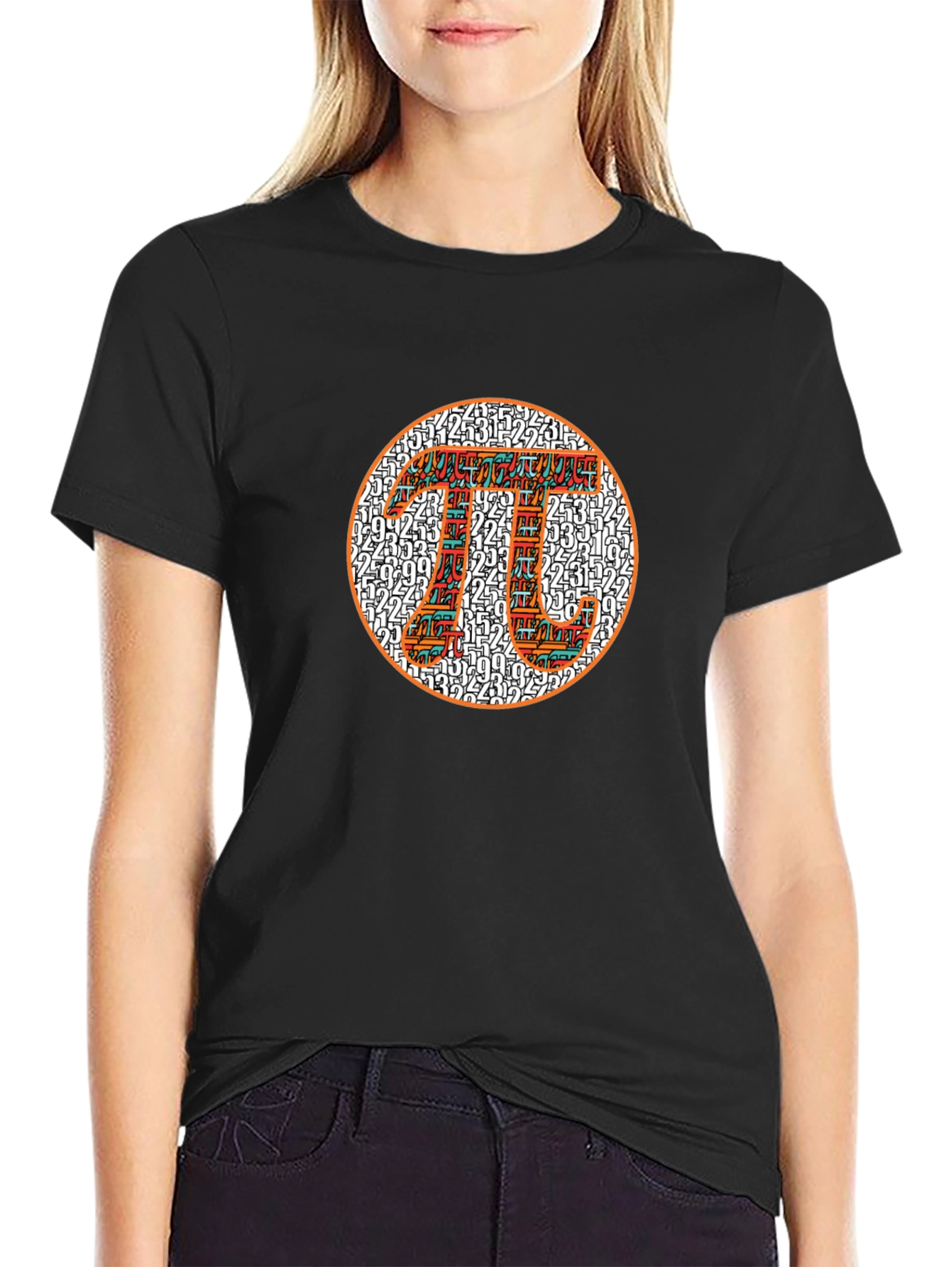 Pi Symbol Black T-Shirt