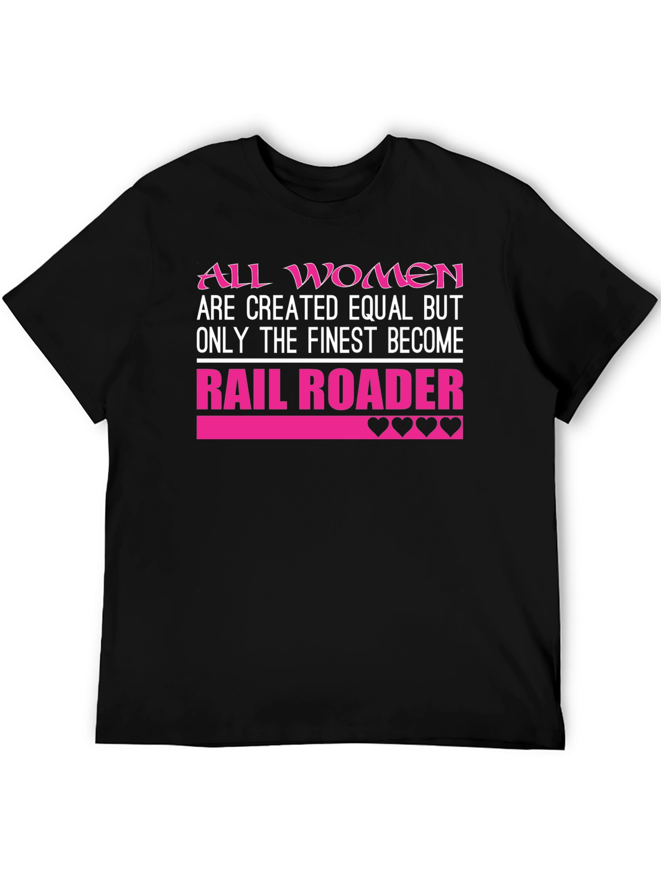 Finest Women Rail Roader Black T-Shirt