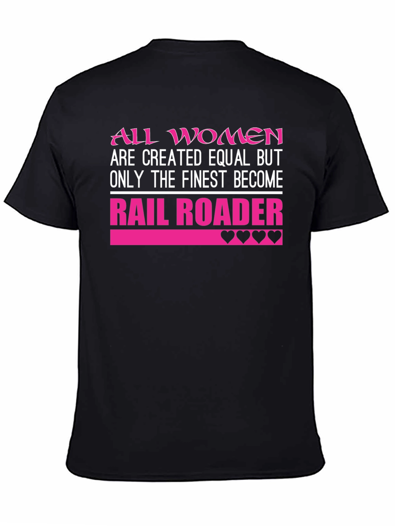 Finest Women Rail Roader Black T-Shirt