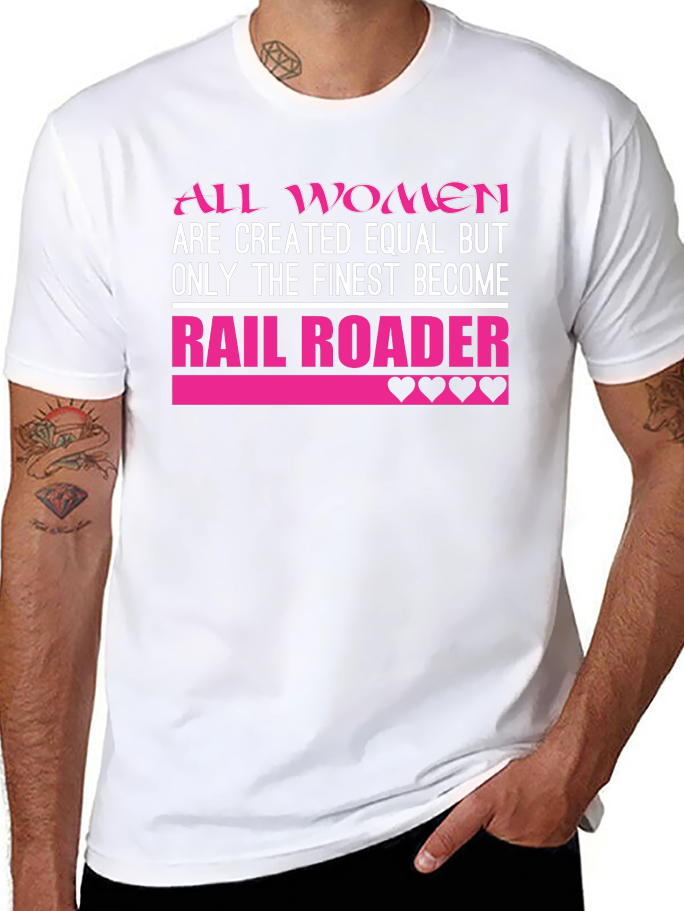 Finest Women Rail Roader Black T-Shirt