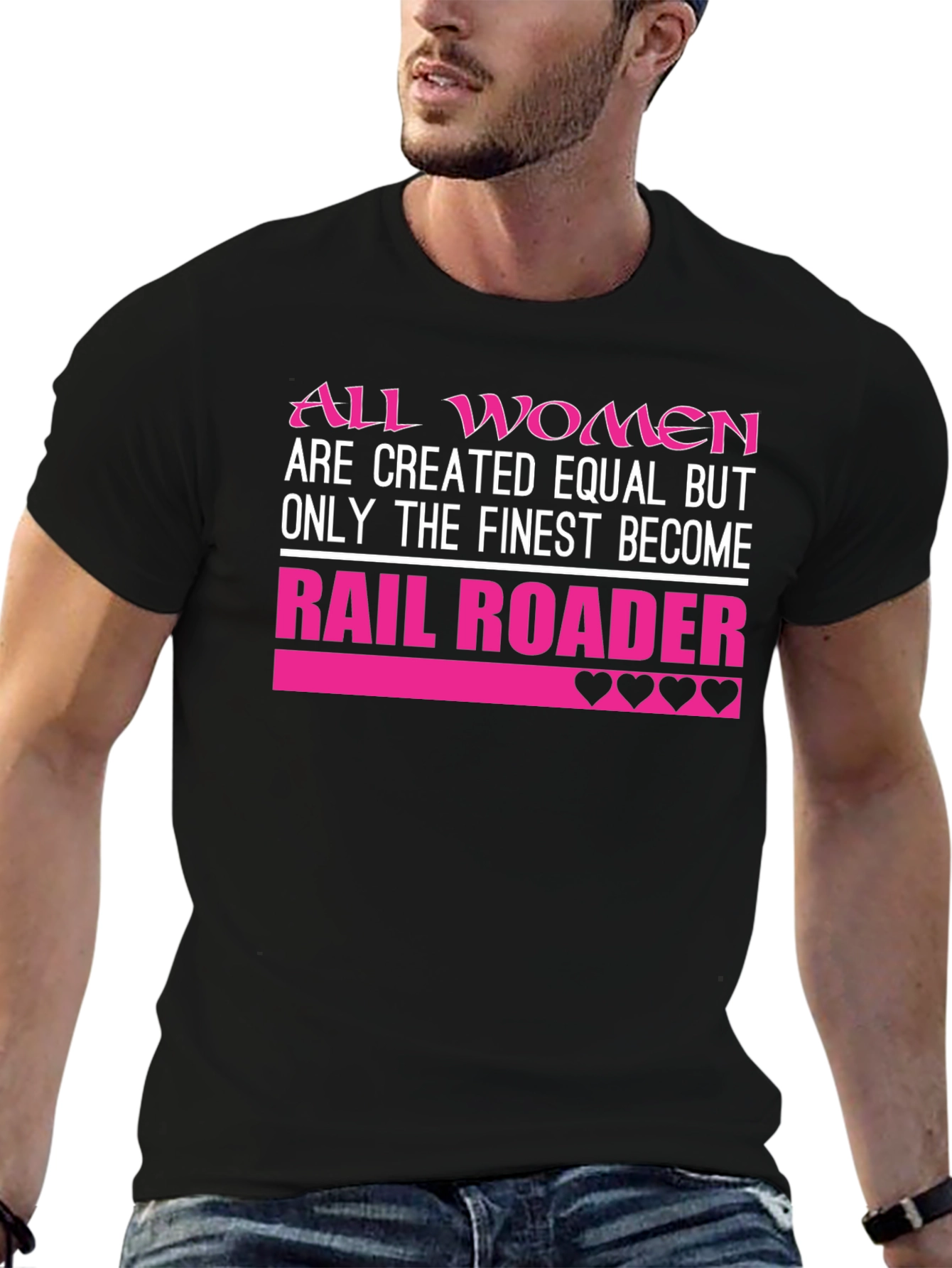 Finest Women Rail Roader Black T-Shirt