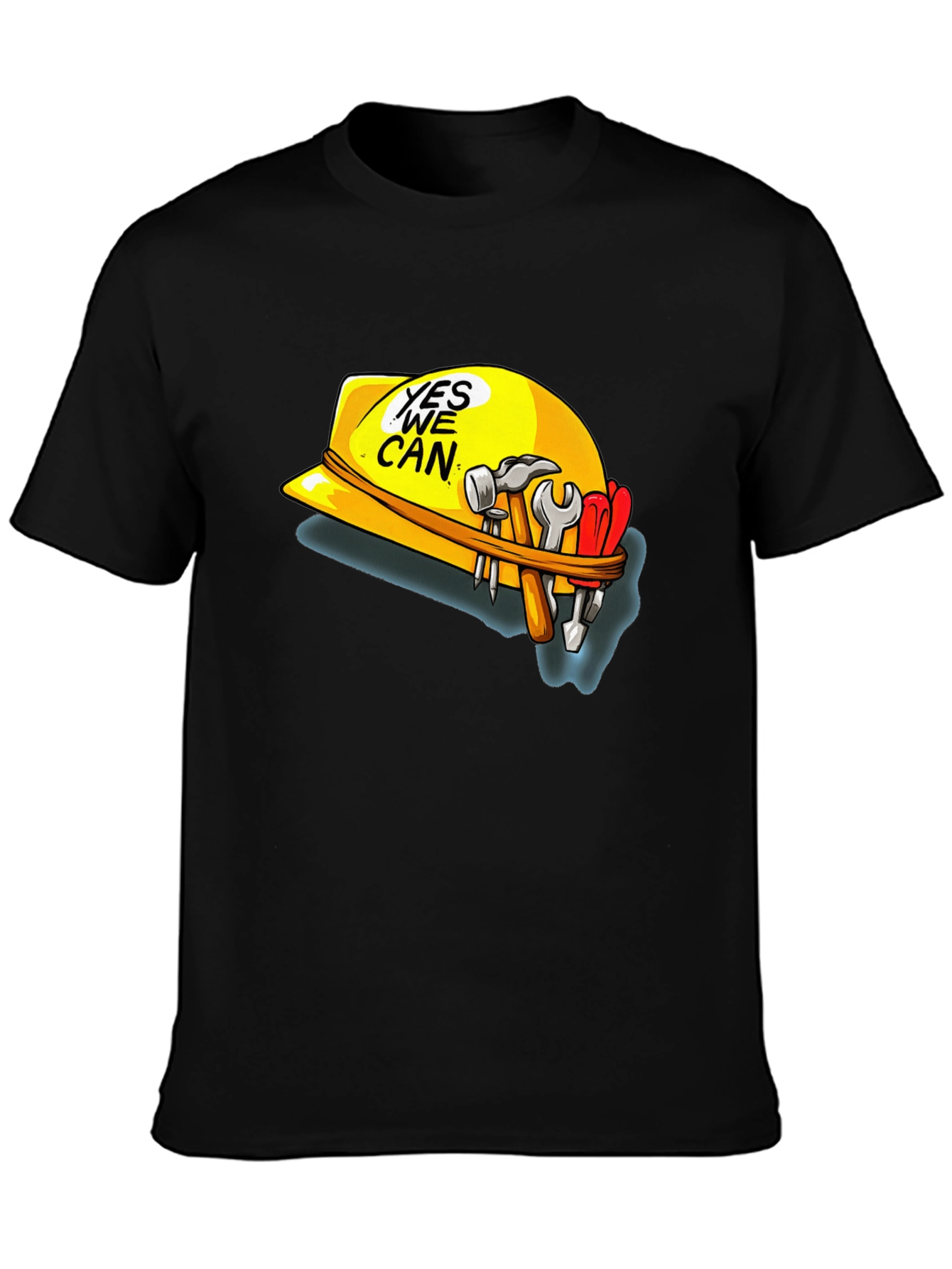 Yes We Can Construction Hard Hat T-Shirt