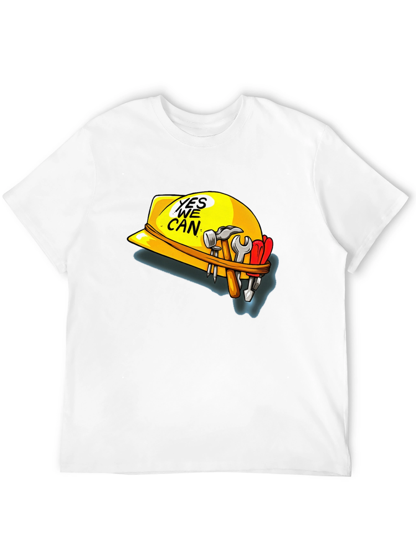 Yes We Can Construction Hard Hat T-Shirt