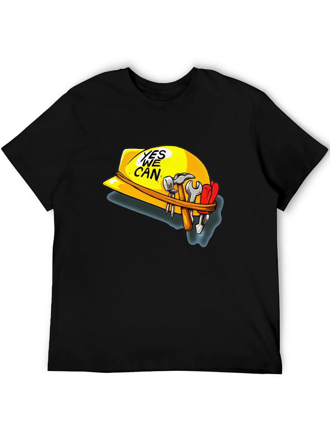 Yes We Can Construction Hard Hat T-Shirt