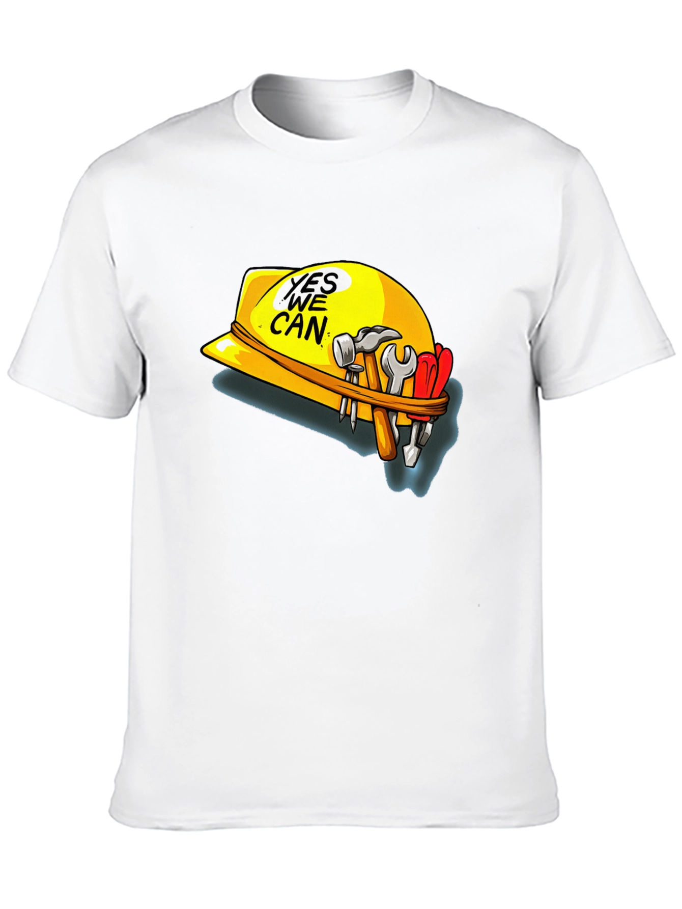 Yes We Can Construction Hard Hat T-Shirt