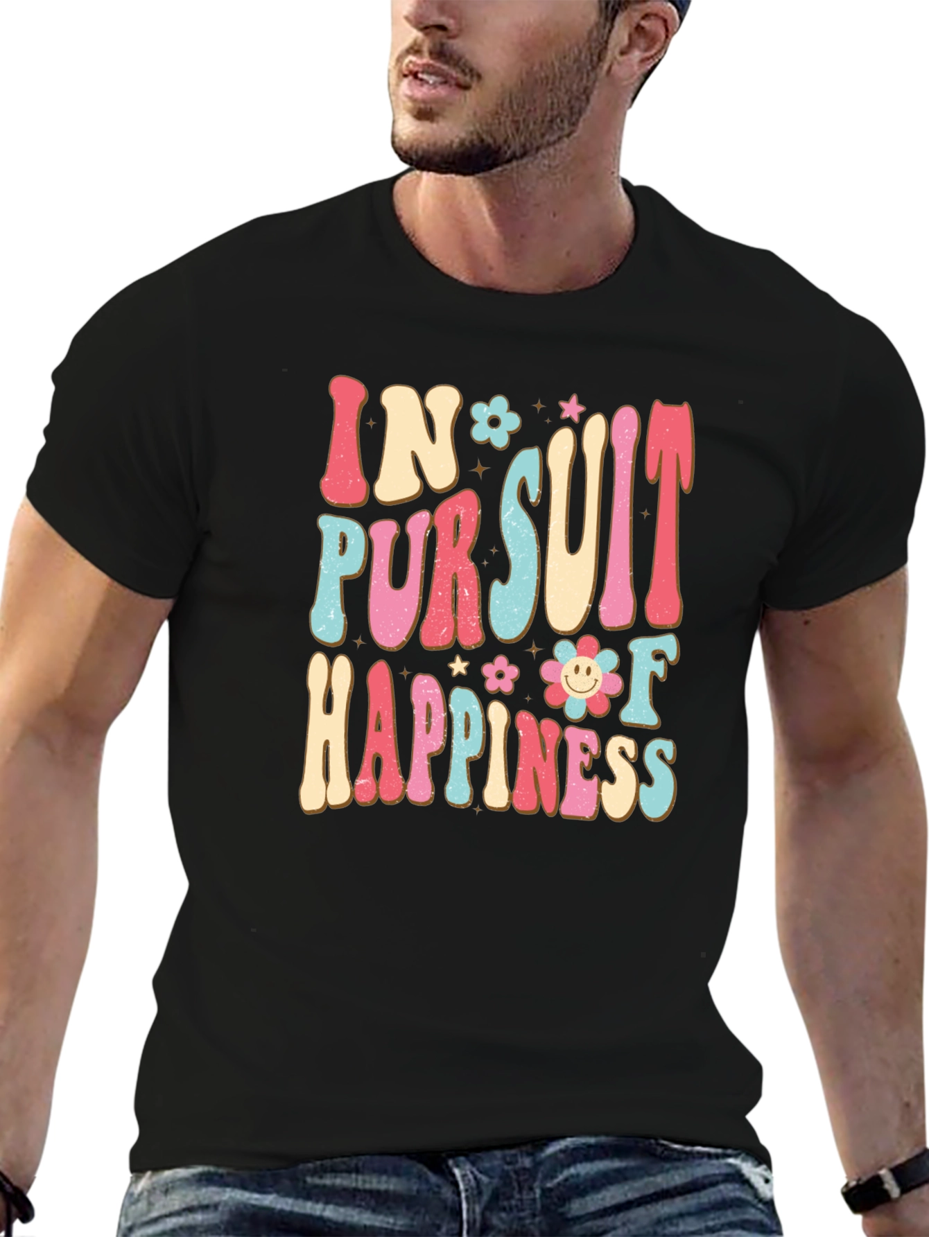 In Pursuit Of Happiness Graphic T-Shirt