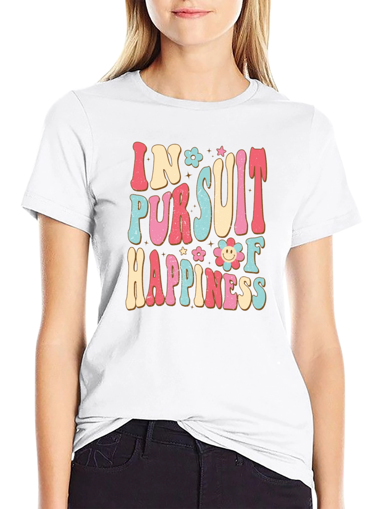 In Pursuit Of Happiness Graphic T-Shirt