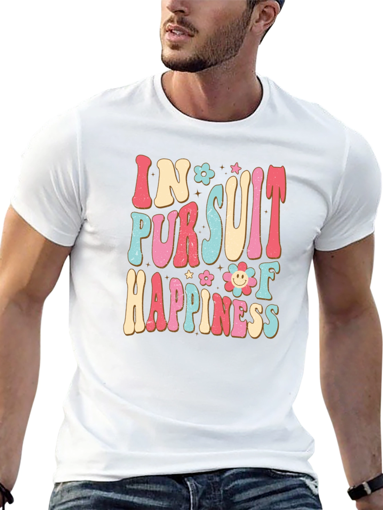 In Pursuit Of Happiness Graphic T-Shirt