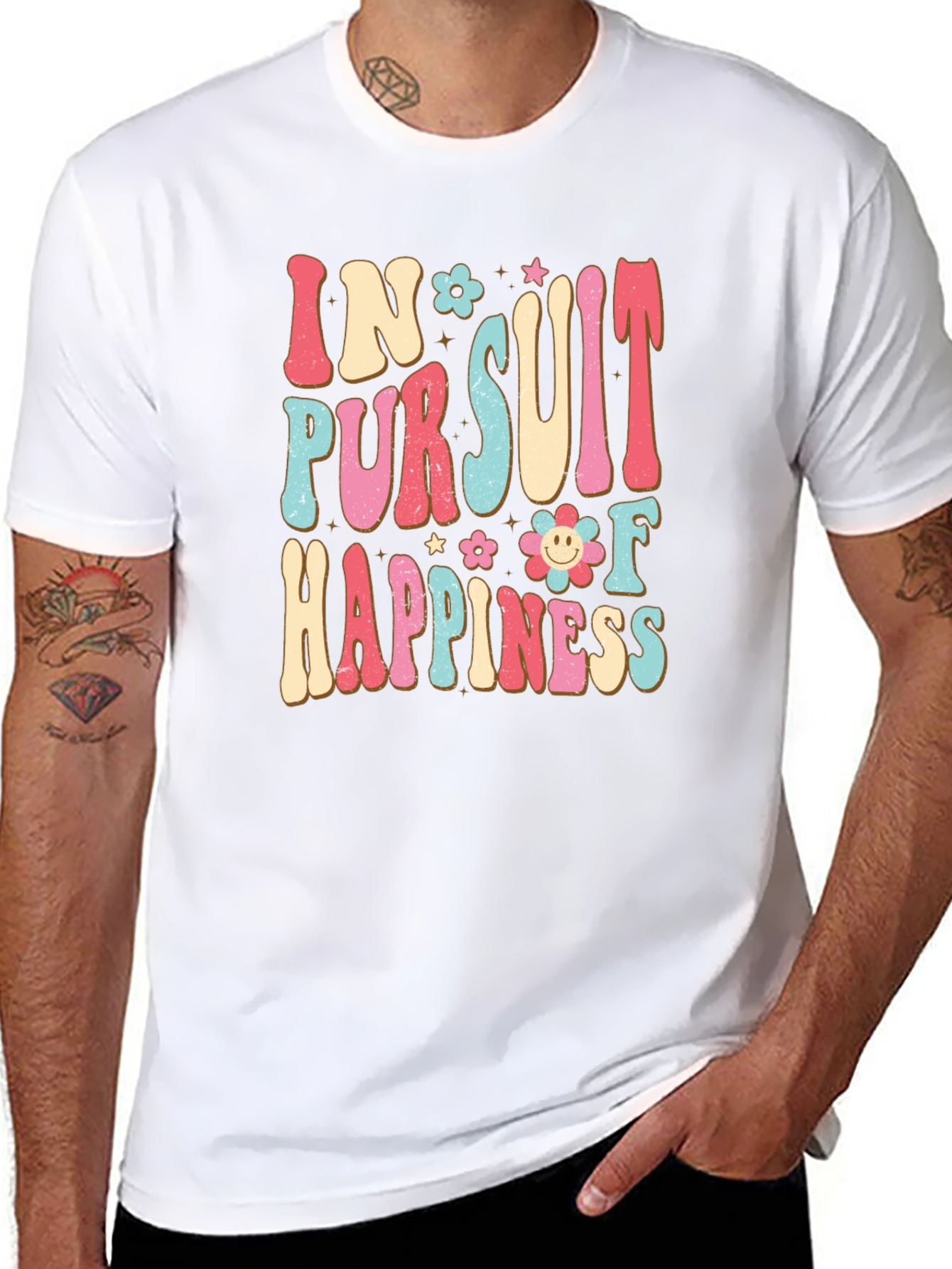 In Pursuit Of Happiness Graphic T-Shirt