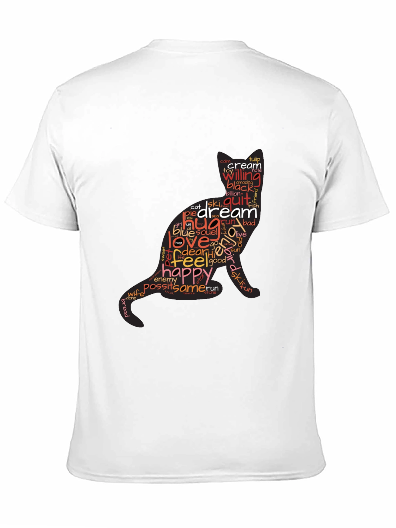 Word Cat Graphic T-Shirt - Stylish & Unique