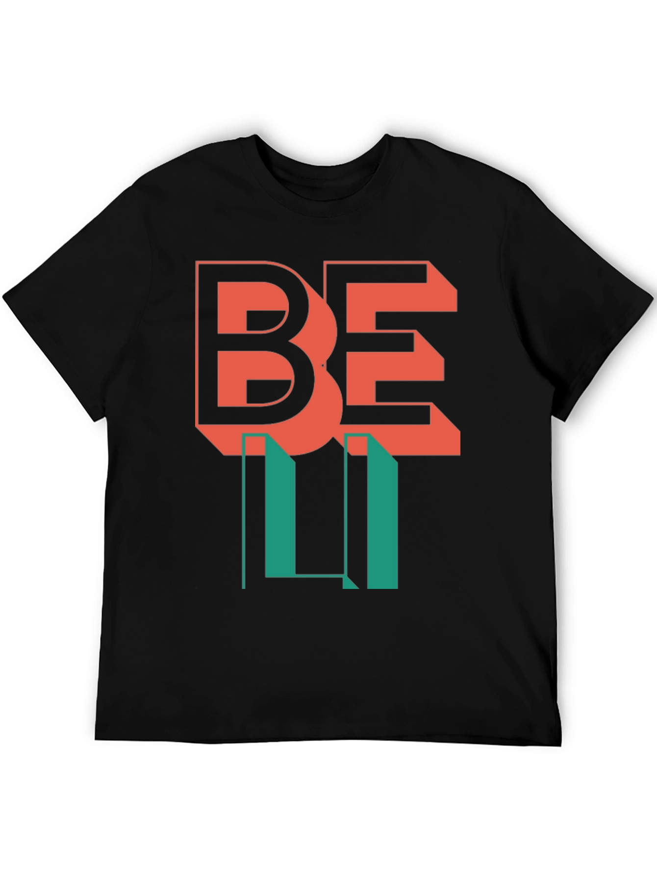 Be Lit Black Graphic T-Shirt