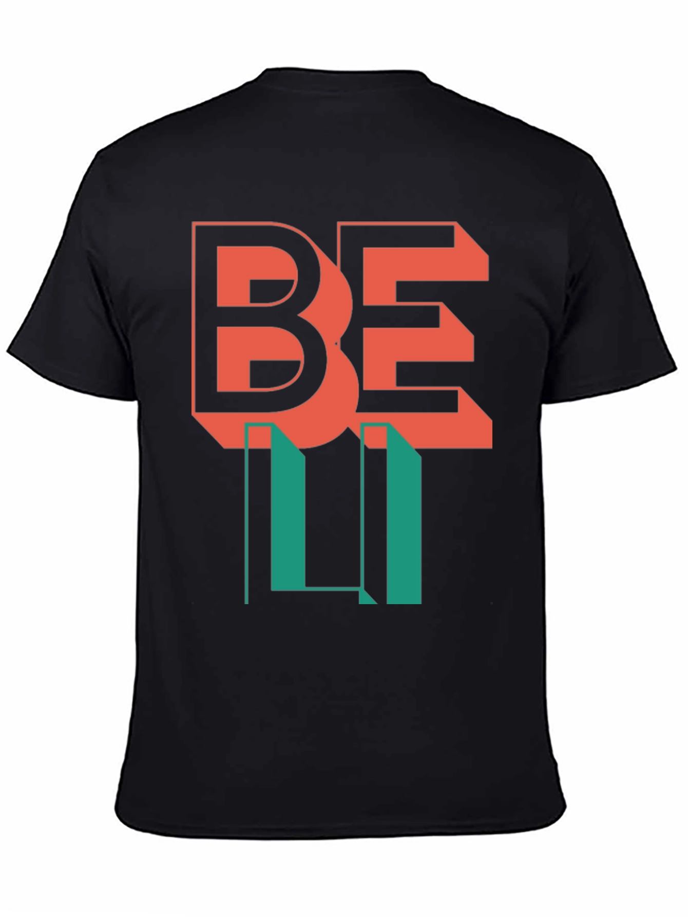 Be Lit Black Graphic T-Shirt
