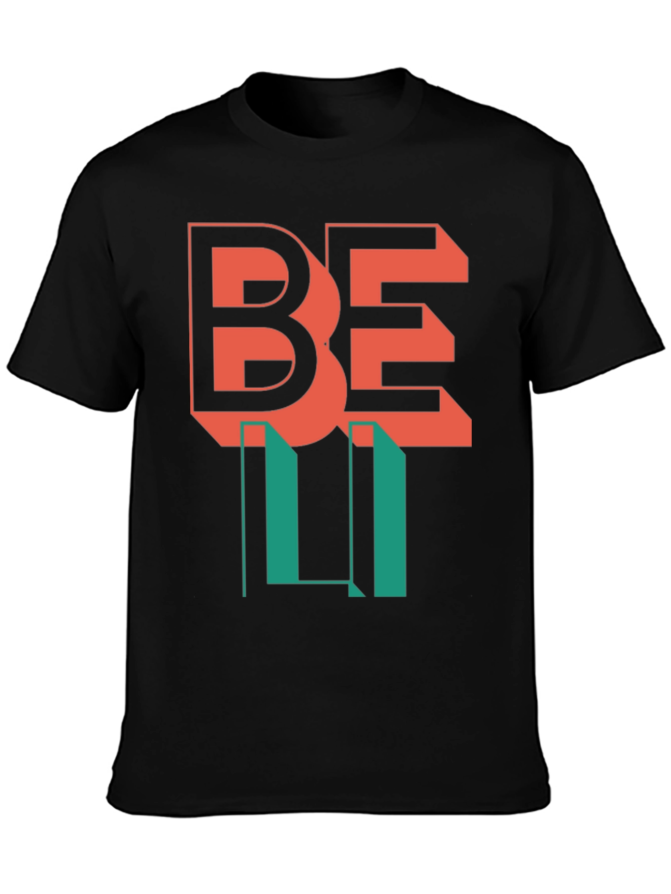 Be Lit Black Graphic T-Shirt