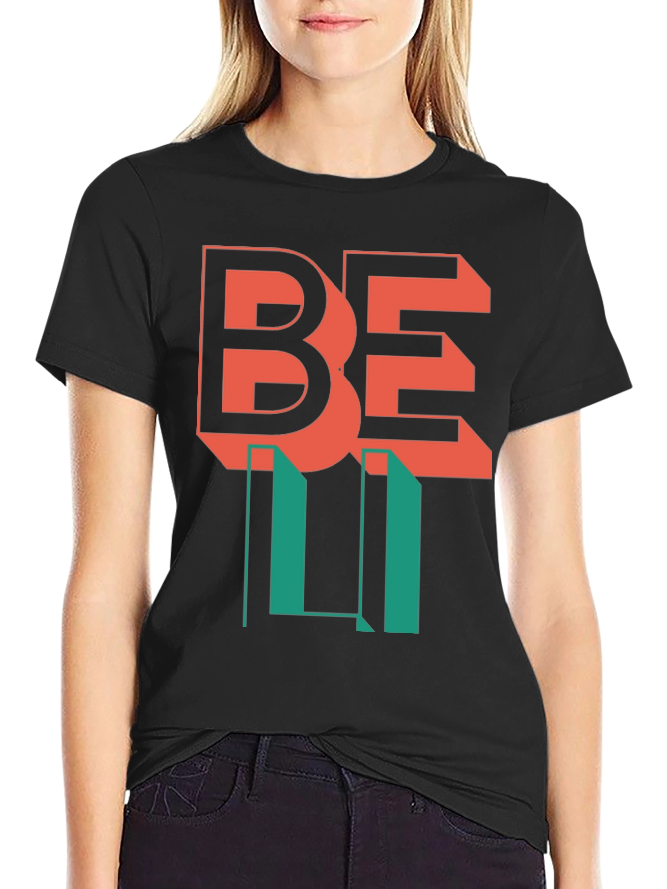 Be Lit Black Graphic T-Shirt