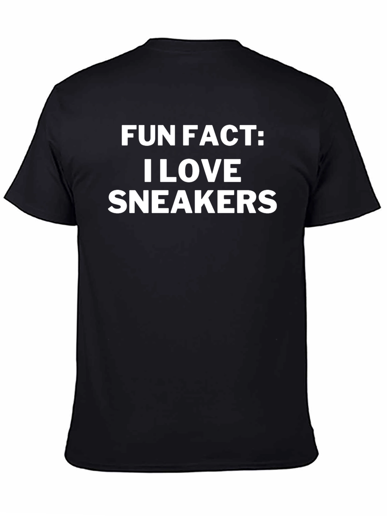 Fun Fact: I Love Sneakers - Black T-Shirt
