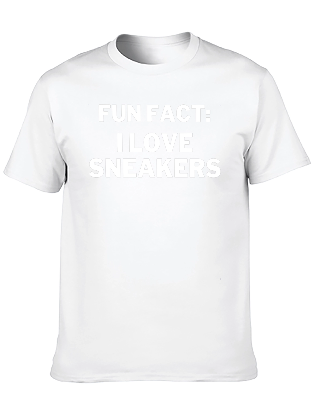 Fun Fact: I Love Sneakers - Black T-Shirt