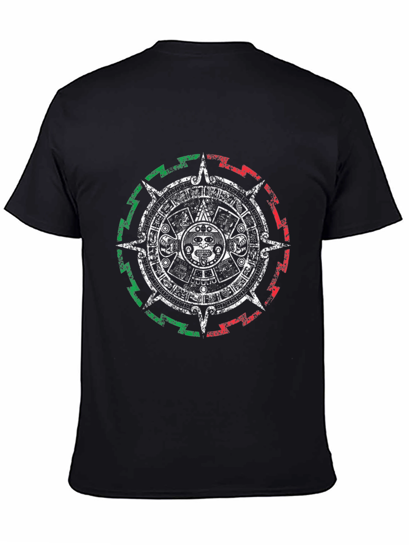 Aztec Calendar Graphic Tee - Black