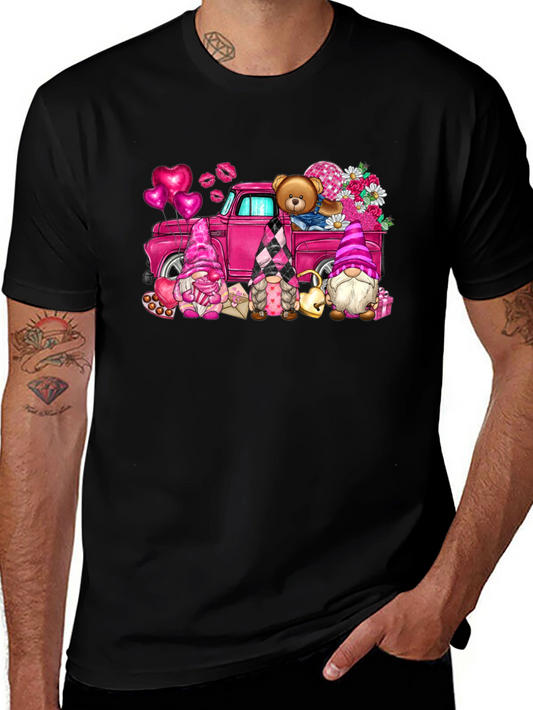 Valentines Day Gnomes Truck T-Shirt