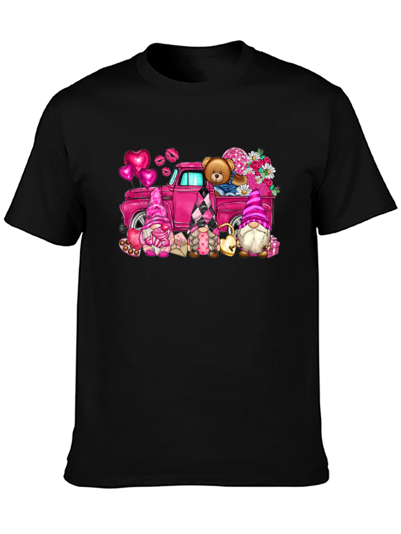 Valentines Day Gnomes Truck T-Shirt