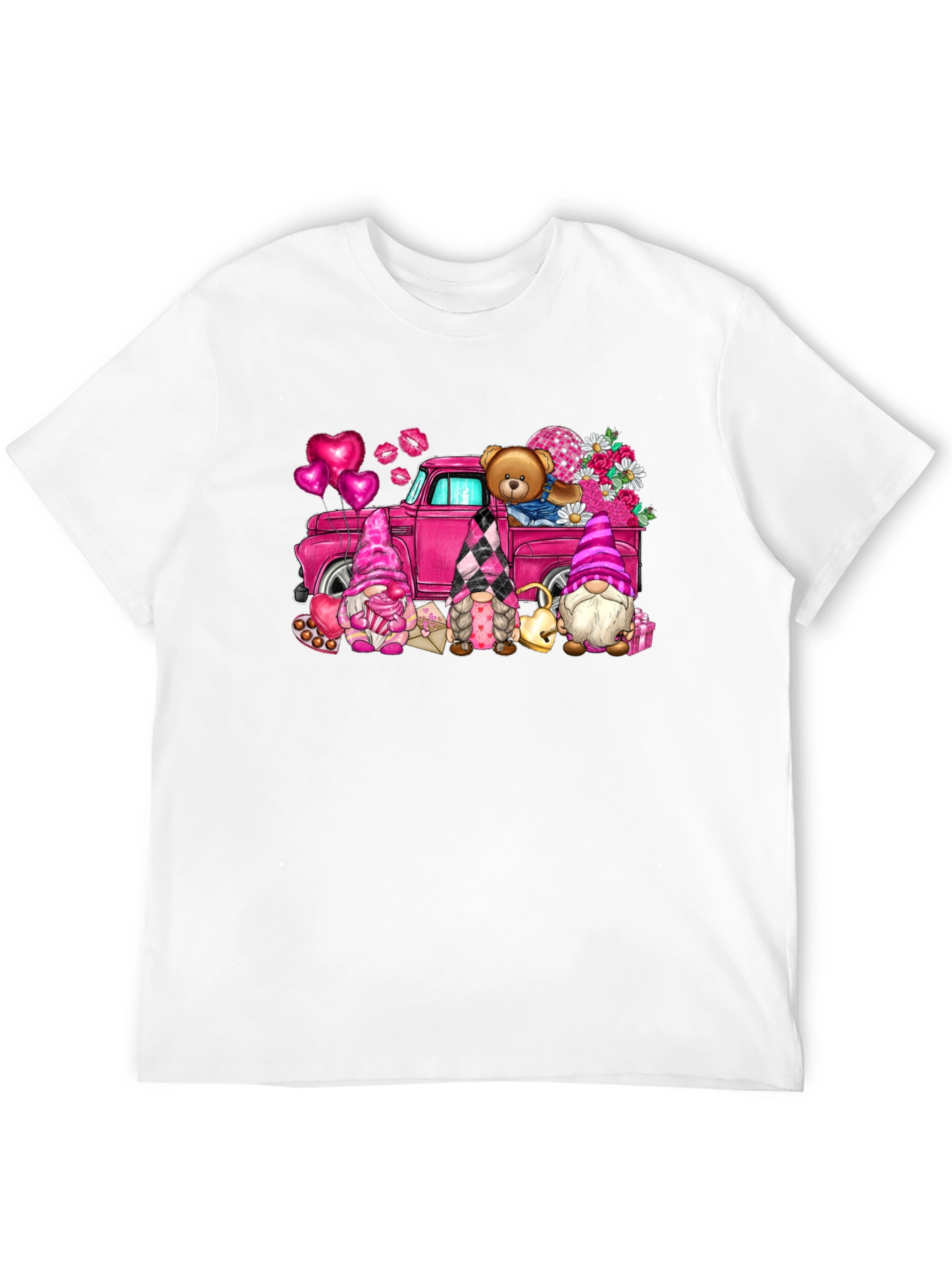 Valentines Day Gnomes Truck T-Shirt