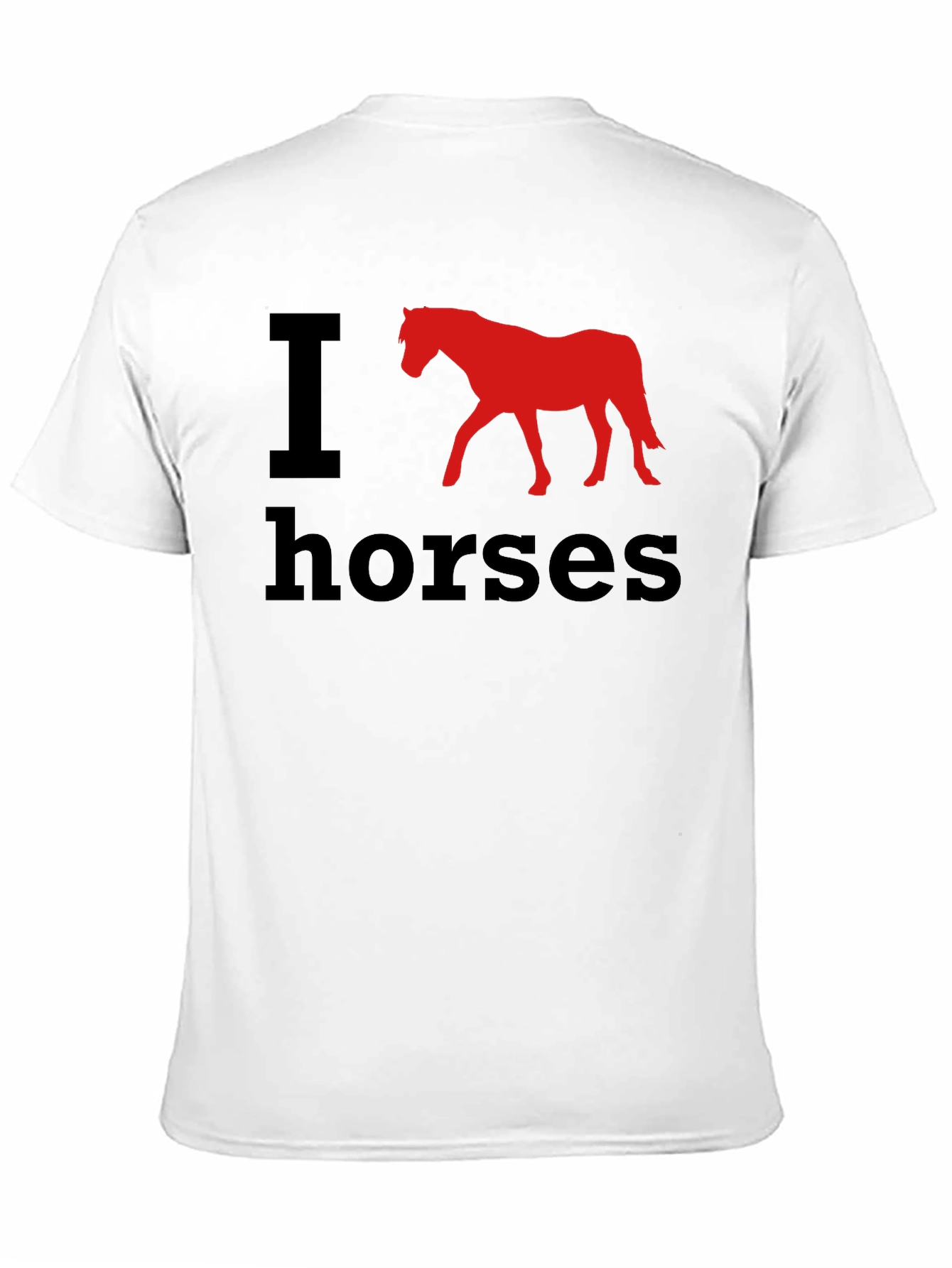 I Heart Horses Black T-Shirt