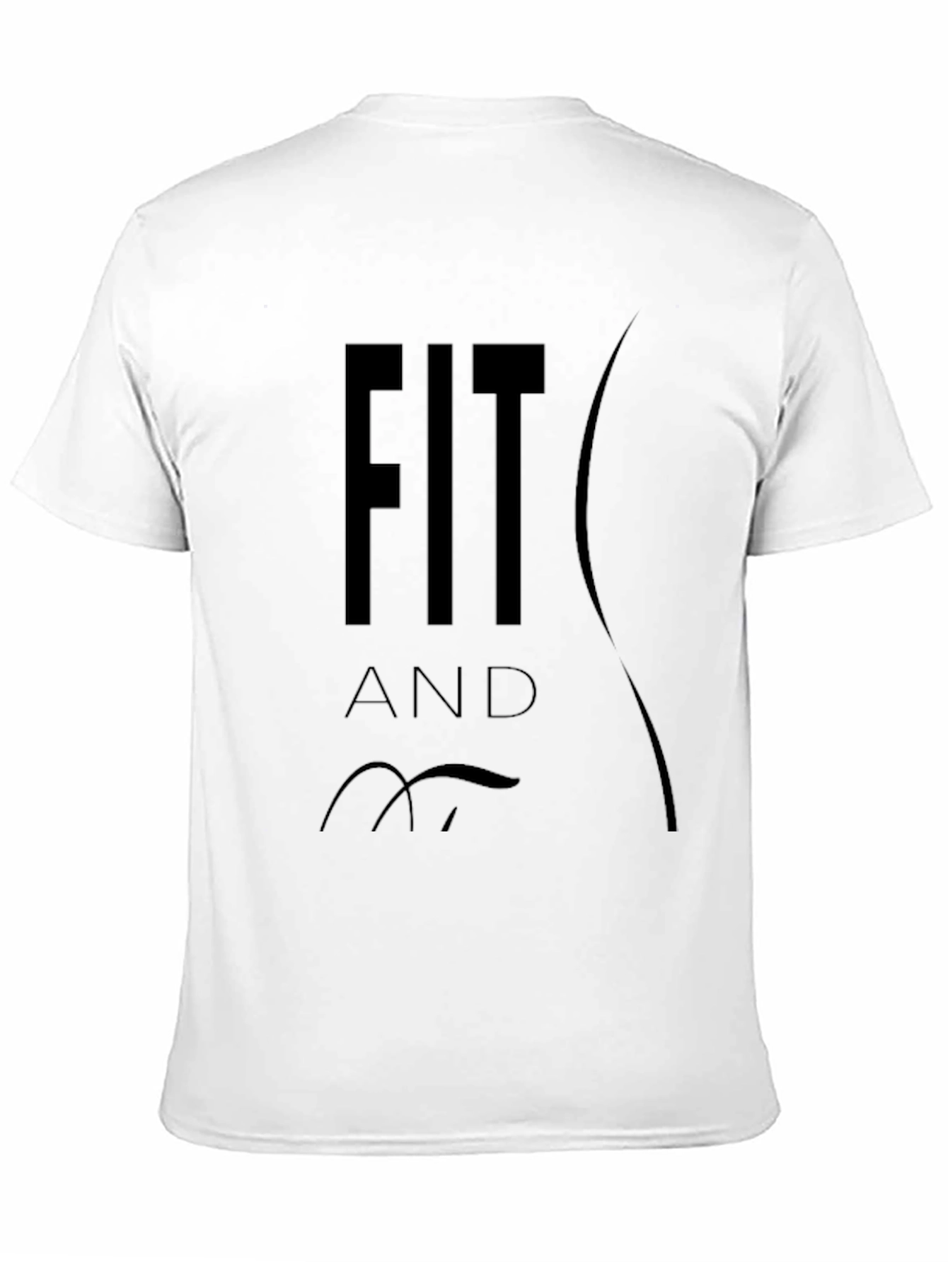 Fit and Fine Black T-Shirt