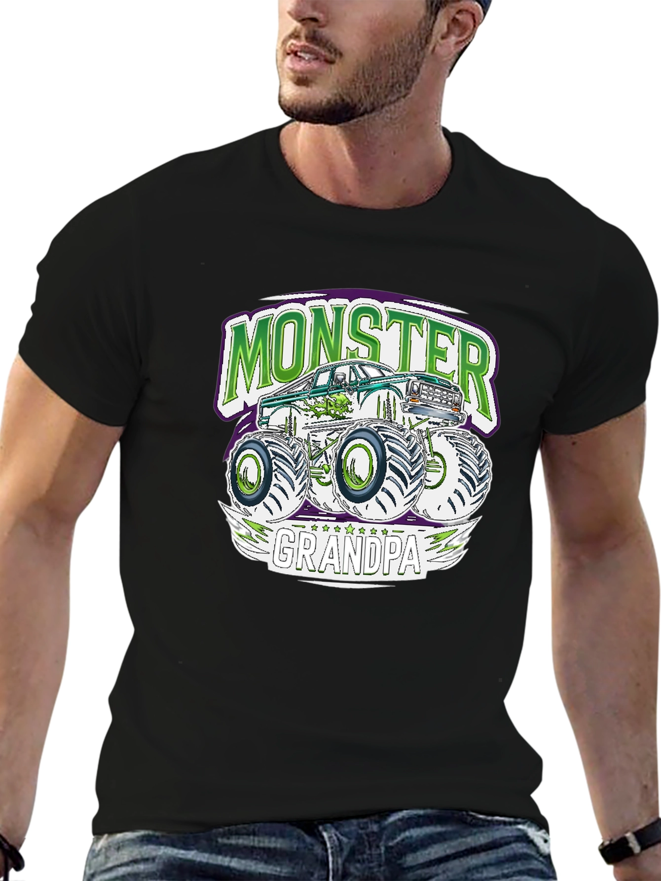 Monster Grandpa Truck T-Shirt