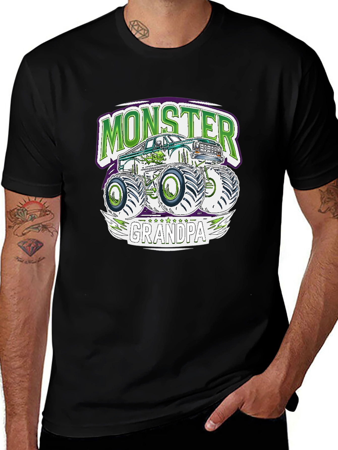 Monster Grandpa Truck T-Shirt