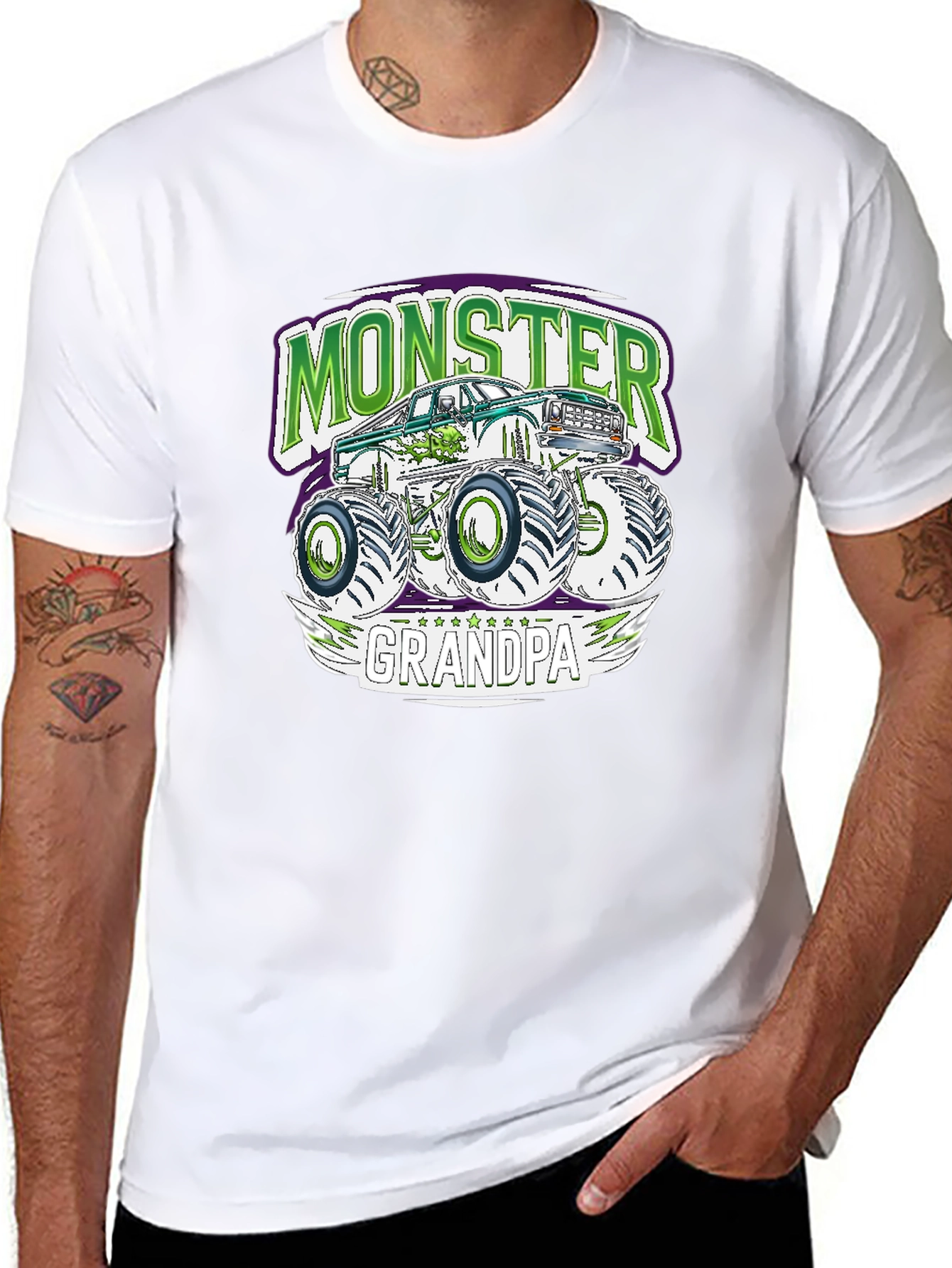 Monster Grandpa Truck T-Shirt