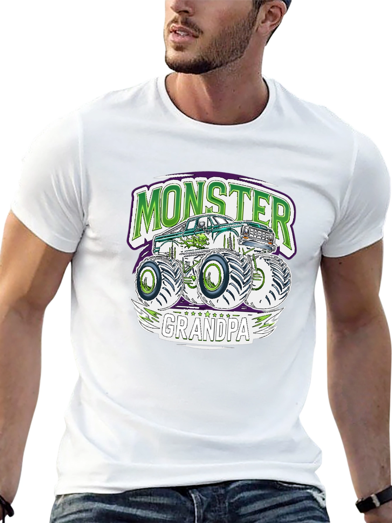 Monster Grandpa Truck T-Shirt