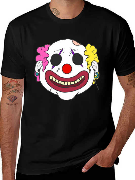 Clown Face Graphic T-Shirt - Mens Black Tee
