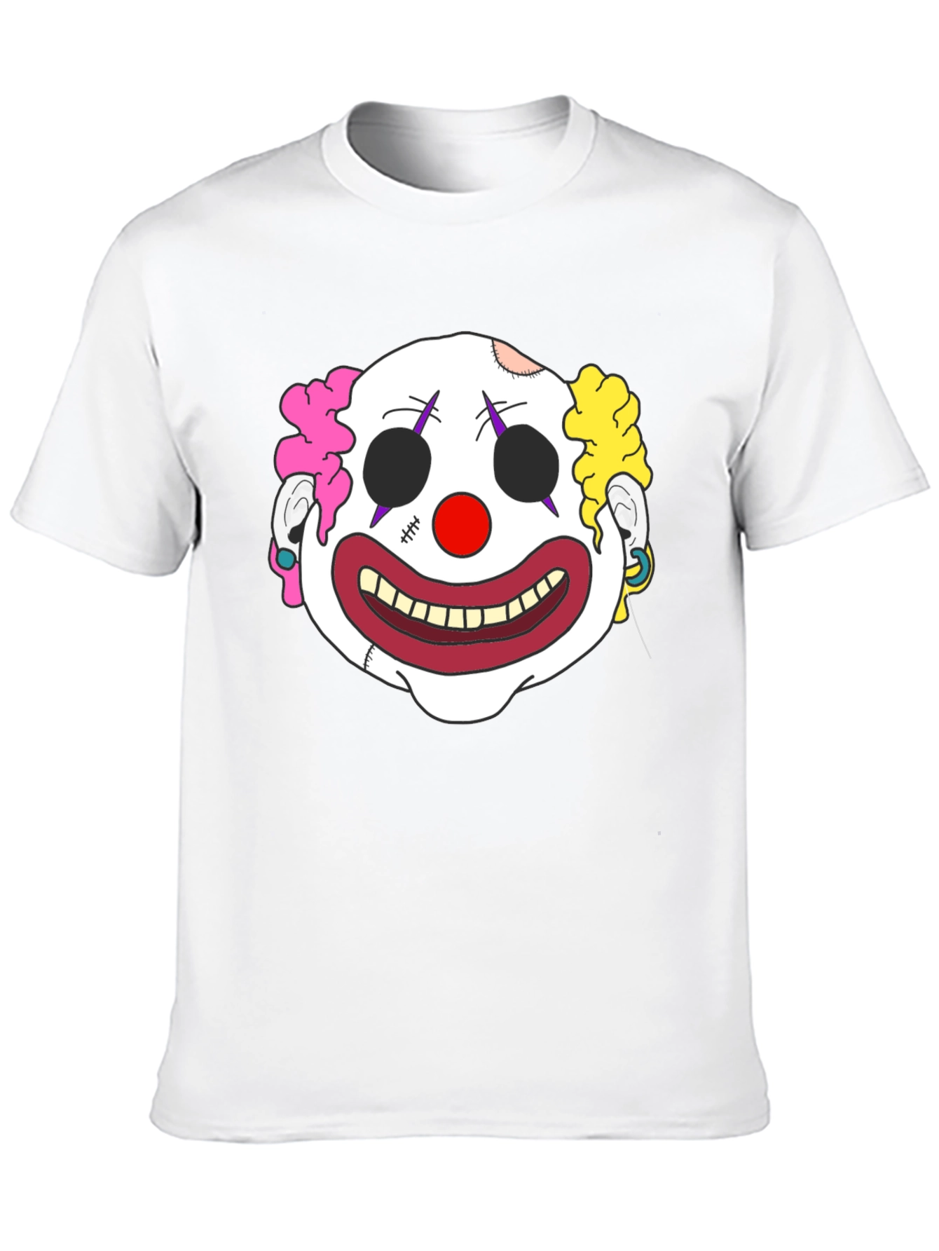 Clown Face Graphic T-Shirt - Mens Black Tee