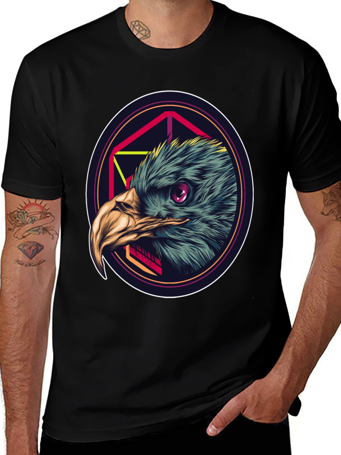 Eagle Graphic Tee - Mens Black T-Shirt