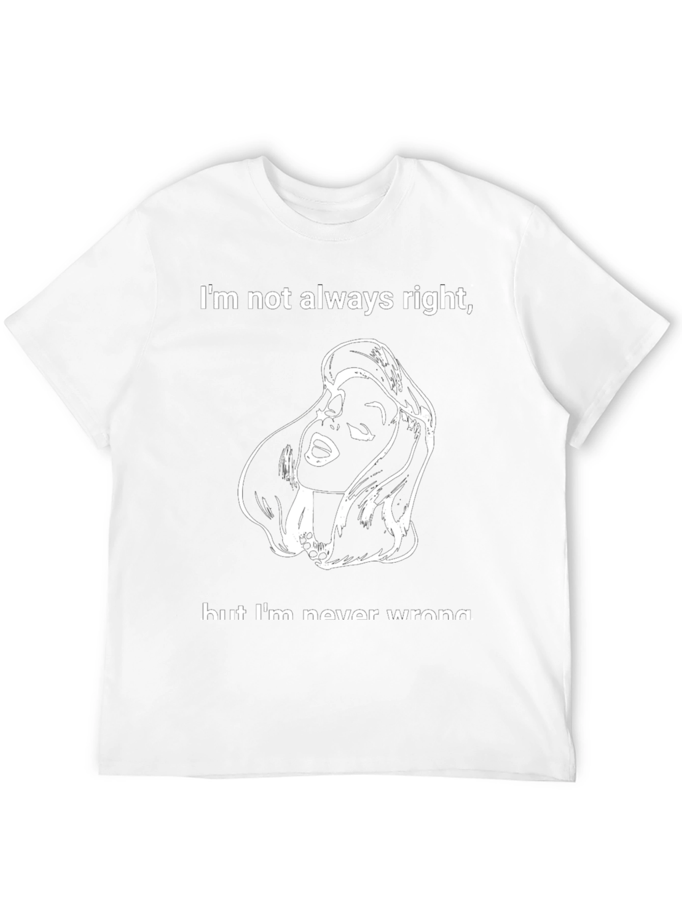 Funny Womens T-Shirt - Im Not Always Right